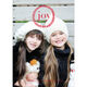 Red Wreath Filled with Joy Holiday Photo Cards Image 4 of 6